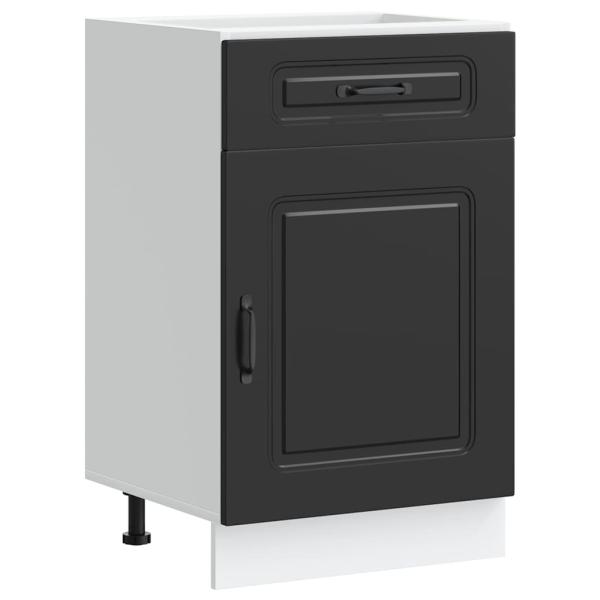 Küchenunterschrank Kalmar Schwarz Holzwerkstoff