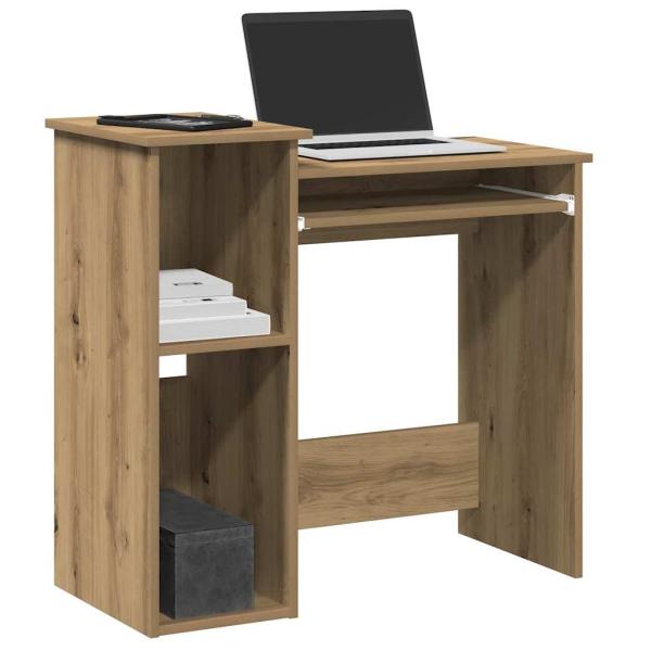 ARDEBO.de - Schreibtisch mit Regal Artisan-Eiche 84x40x78cm Holzwerkstoff