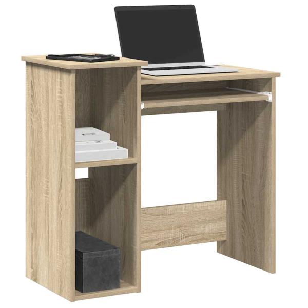 ARDEBO.de - Schreibtisch mit Regalen Sonoma-Eiche 84x40x78 cm Holzwerkstoff