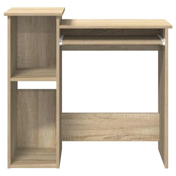 Schreibtisch mit Regalen Sonoma-Eiche 84x40x78 cm Holzwerkstoff