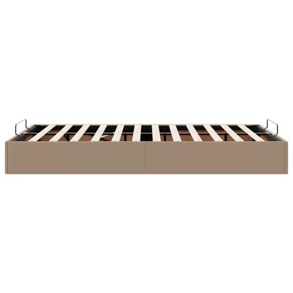 Ottoman-Bett ohne Matratze Cappucino 120x190cm Kunstleder