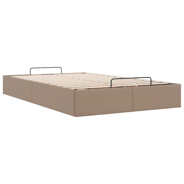Ottoman-Bett ohne Matratze Cappucino 120x190cm Kunstleder