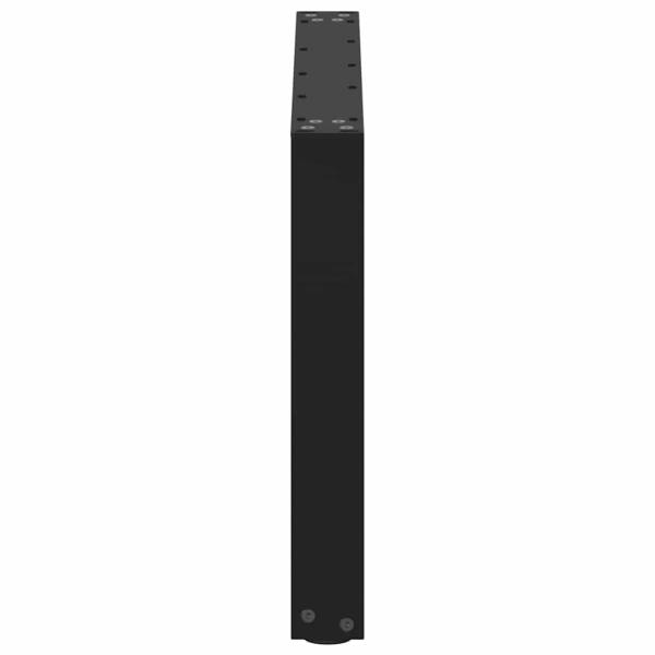 Couchtischbeine U-Form 2 Stk. Schwarz 70x(42-43) cm Stahl