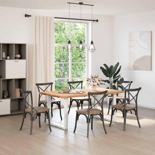 Couchtischbeine U-Form 2 Stk. Weiß 90x(72-73) cm Stahl