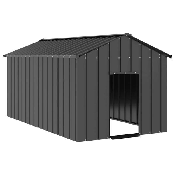 ARDEBO.de - Hundehütte mit Dach 114x202x101 cm Verzinkter Stahl