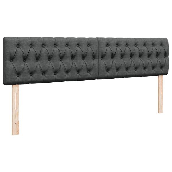 Ottoman-Bett mit Matratze Dunkelgrau 180x200 cm Stoff