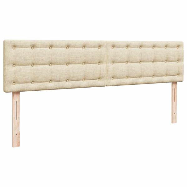 Ottoman-Bett mit Matratze Creme 160x200 cm Stoff