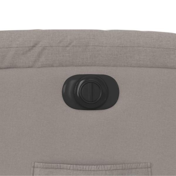 Relaxsessel mit Aufstehhilfe Elektrisch Taupe Stoff