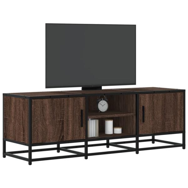 ARDEBO.de - TV-Schrank Eichen-Optik 120x35x41 cm Holzwerkstoff und Metall