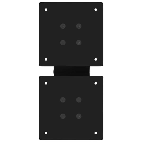 Couchtischbeine X-Form 2 Stk. Schwarz 30x(30-31) cm Stahl