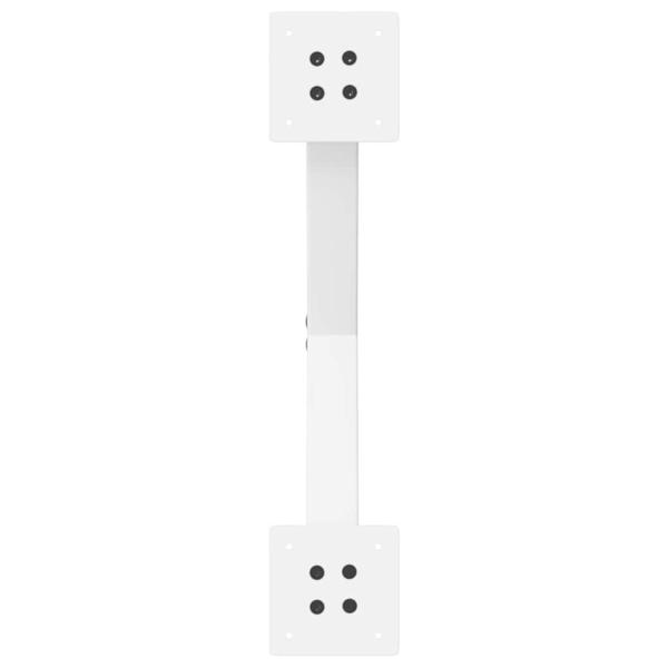 Esstischbeine X-Form 2 Stk. Weiß 50x(72-73) cm Stahl