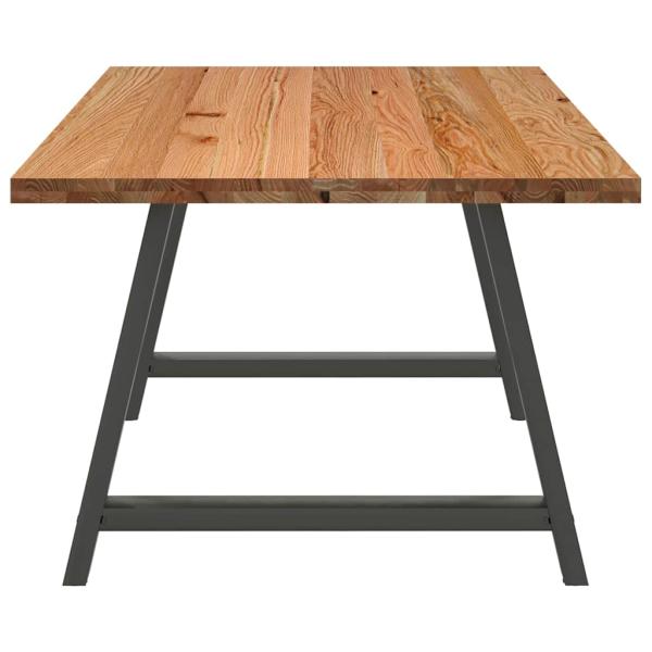 Esstisch Hellbraun 180x100x74 cm Massivholz Eiche Rechteckig