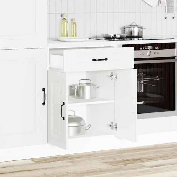 ARDEBO.de - Küchenunterschrank Kalmar Weiß Holzwerkstoff