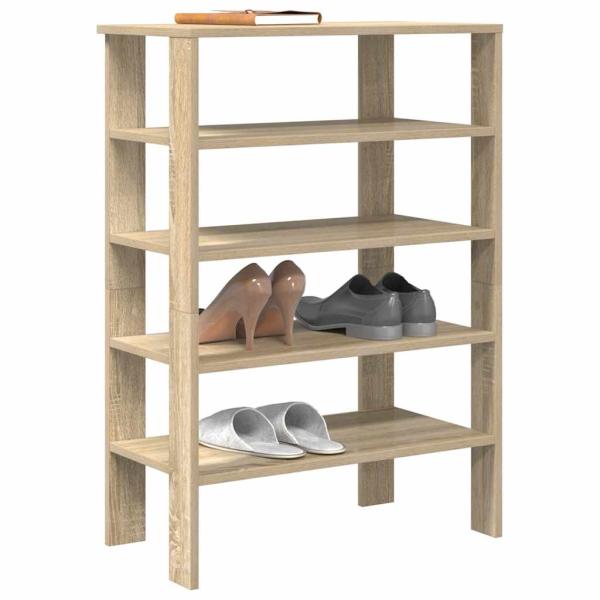 ARDEBO.de - Schuhregal Sonoma-Eiche 61x32x87,5 cm Holzwerkstoff