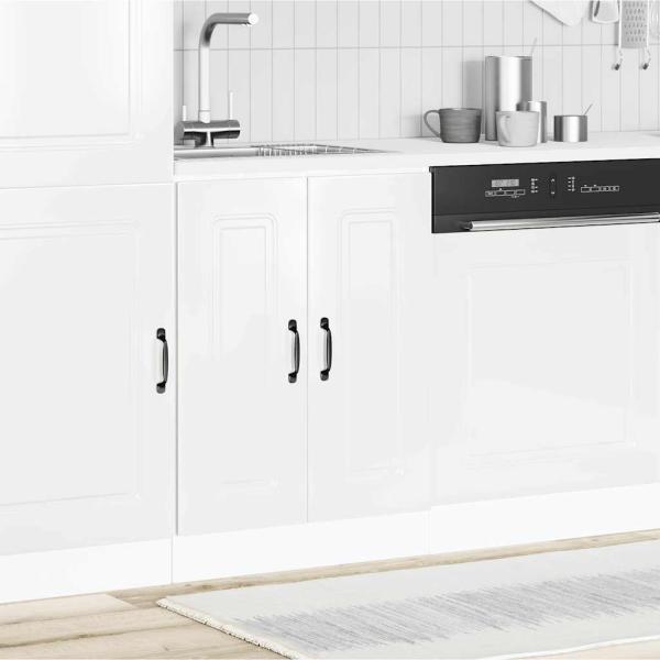 ARDEBO.de - Spülenunterschrank Kalmar Hochglanz-Weiß 60x46x81,5 cm
