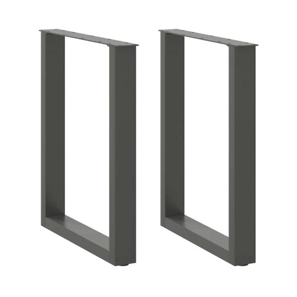 ARDEBO.de - Couchtischbeine U-Form 2 Stk. Anthrazit 70x(72-73) cm Stahl