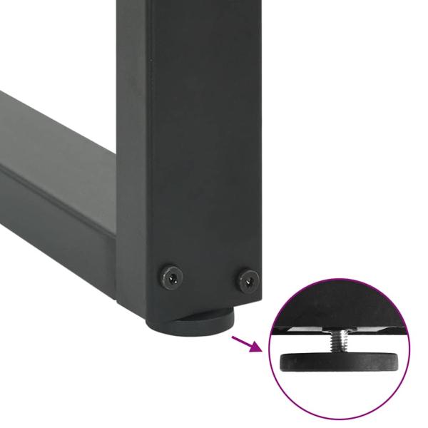 Couchtischbeine U-Form 2 Stk. Anthrazit 70x(72-73) cm Stahl