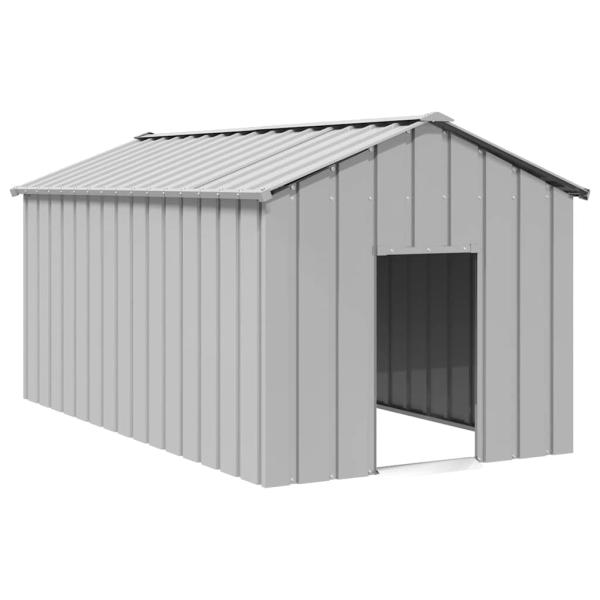 ARDEBO.de - Hundehütte mit Dach 114x202x101 cm Verzinkter Stahl