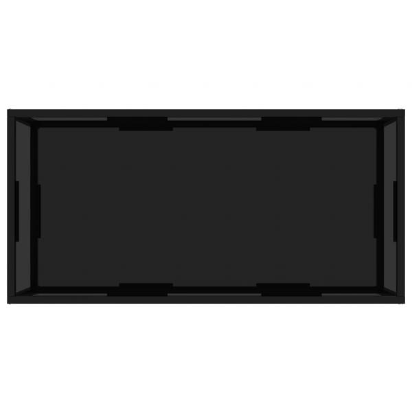 Couchtisch Schwarz 100x50x35 cm Hartglas