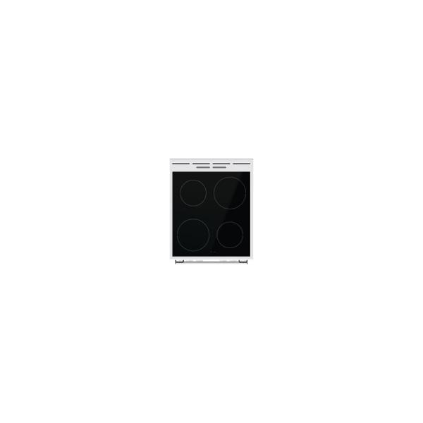 Gorenje GEC5A21WG Elektro-Standherd, 50cm breit, 74 L, Glaskeramikkochfeld, PerfectGrill, Restwärmeanzeige, weiß