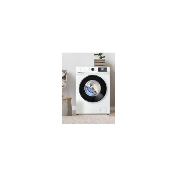 Bomann WA 7185 8 kg Frontlader Waschmaschine, 60 cm breit, 1400 U/min, Fremdkörperfalle, Kindersicherung, Reversierautomatik, Überhitzungsschutz, 15 Waschprogramme, weiß