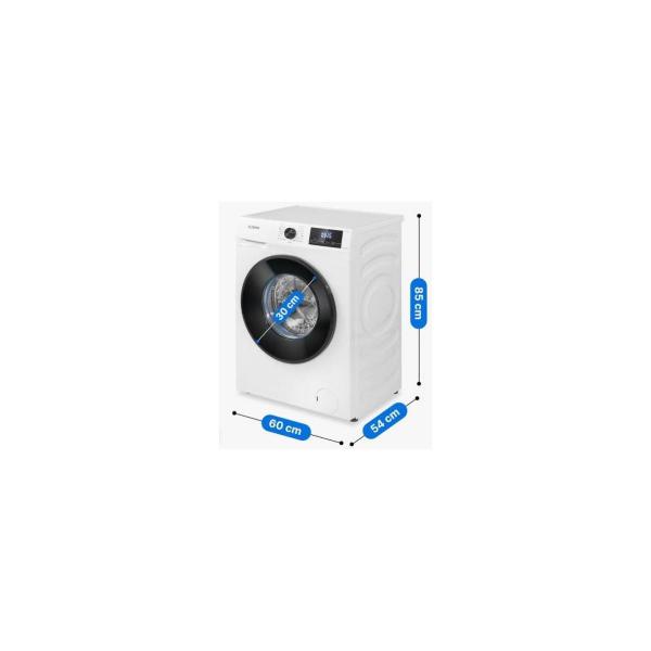 Bomann WA 7185 8 kg Frontlader Waschmaschine, 60 cm breit, 1400 U/min, Fremdkörperfalle, Kindersicherung, Reversierautomatik, Überhitzungsschutz, 15 Waschprogramme, weiß