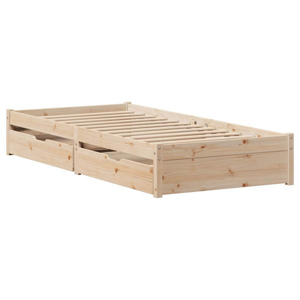 Massivholzbett ohne Matratze 100x200 cm Kiefernholz