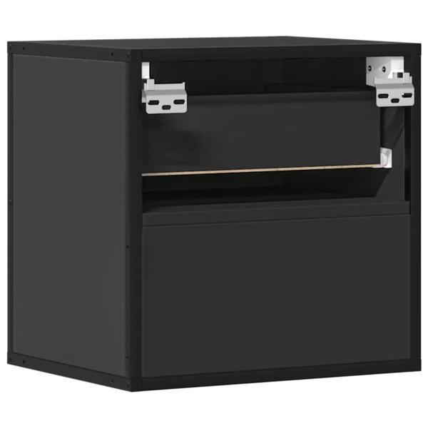 Wand-Nachttisch Schwarz 40x31x39,5 cm