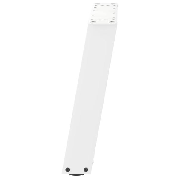 Couchtischbeine U-Form 2 Stk. Weiß 60x(42-43) cm Stahl