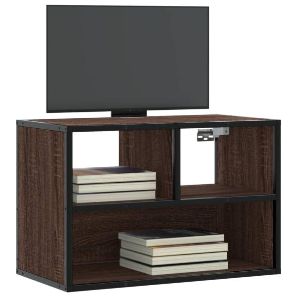ARDEBO.de - TV-Schrank Braun Eiche 60x31x39,5 cm Holzwerkstoff und Metall