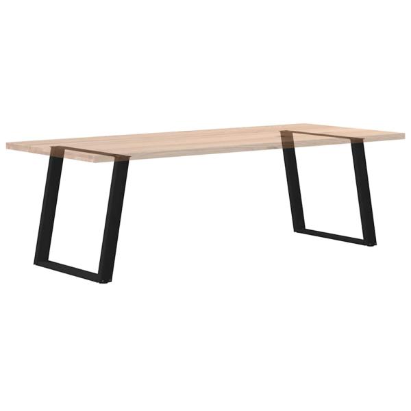 Esstischbeine U-Form 2 Stk. Schwarz 80x72 cm Stahl