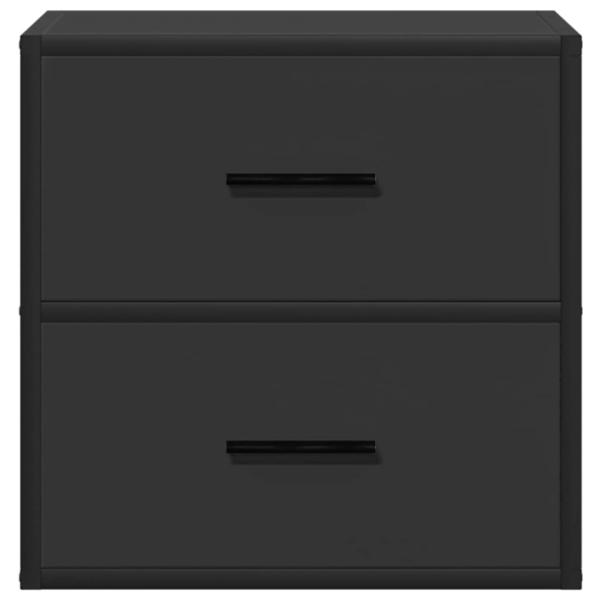 Wand-Nachttische 2 Stk. Schwarz 40x31x39,5 cm