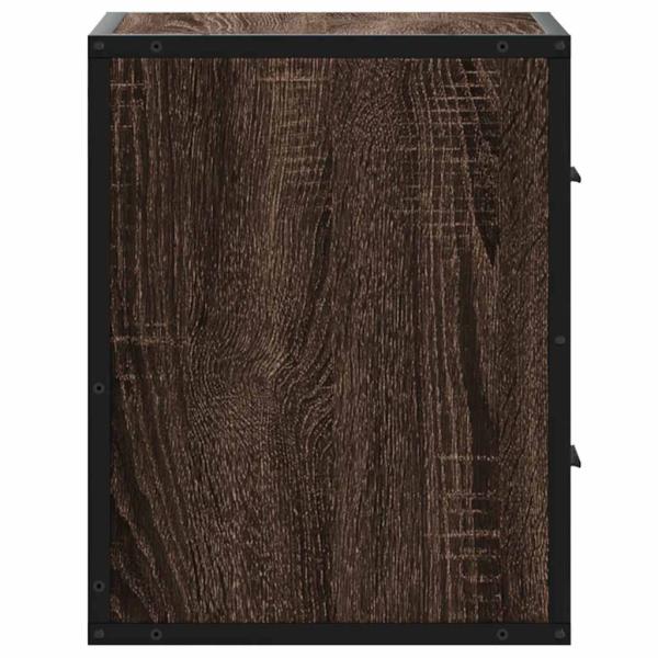 Wand-Nachttische 2 Stk. Braun Eichen-Optik 40x31x39,5 cm