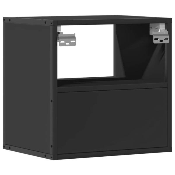 Wand-Nachttisch Schwarz 40x31x39,5 cm