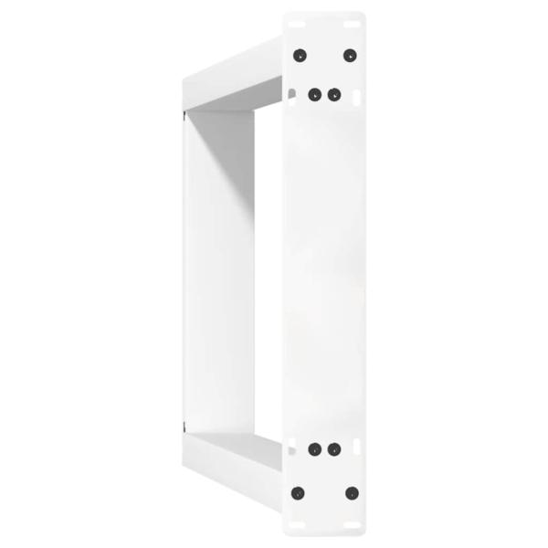 Konsolentischbeine U-Form 2 Stk. Weiß 28x(72-73) cm Stahl