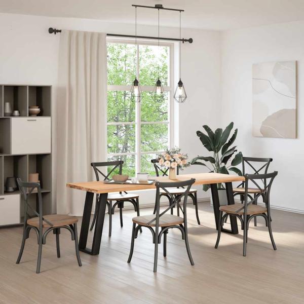 Konsolentischbeine U-Form 2 Stk. Schwarz 38x(72-73) cm Stahl