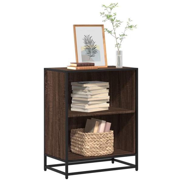 ARDEBO.de - Bücherregal Braun Eichen-Optik 60x35x76 cm Holzwerkstoff
