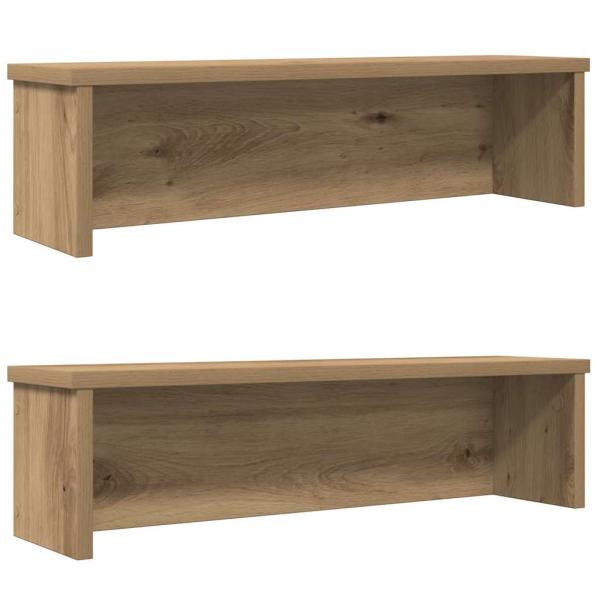 ARDEBO.de - Küchenregale Stapelbar 2 Stk. Artisan-Eiche 60x15x16 cm