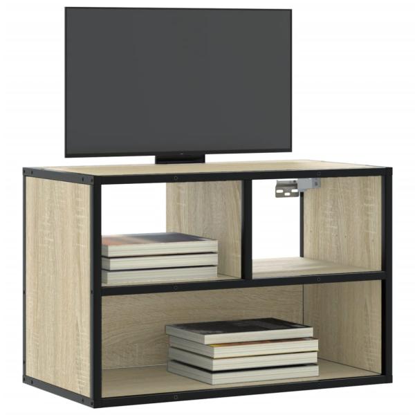 ARDEBO.de - TV-Schrank Sonoma-Eiche 60x31x39,5 cm Holzwerkstoff und Metall