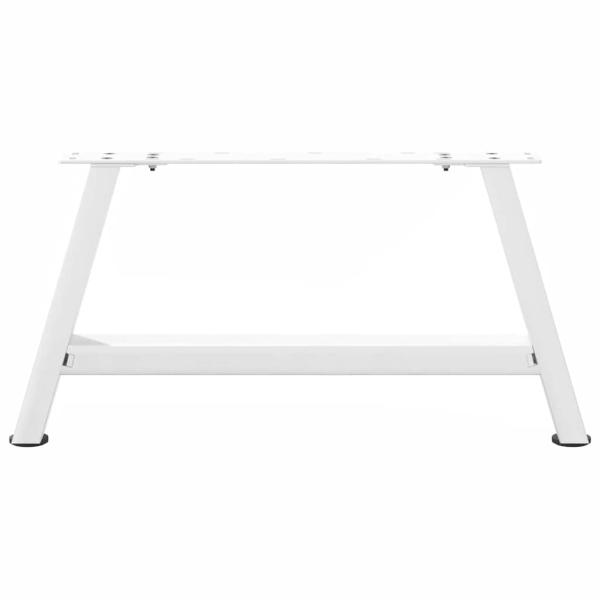 Couchtischbeine A-Form 2 Stk. Weiß 60x(30-31) cm Stahl