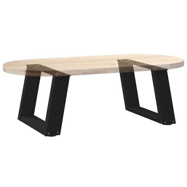 Couchtischbeine U-Form 2 Stk. Schwarz 50x(30-31) cm Stahl