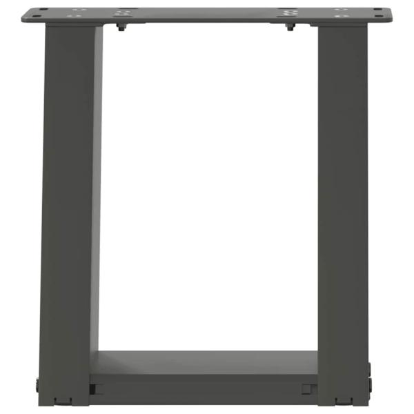 Couchtischbeine U-Form 2 Stk. Anthrazit 30x(30-31) cm Stahl
