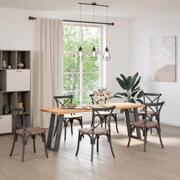 ARDEBO.de - Konsolentischbeine U-Form 2 Stk. Anthrazit 28x(72-73) cm Stahl