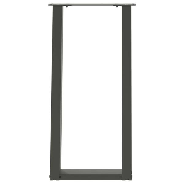 Konsolentischbeine U-Form 2 Stk. Anthrazit 28x(72-73) cm Stahl