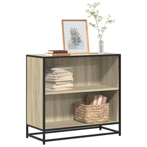 ARDEBO.de - Bücherregal Sonoma-Eiche 80,5x35x76 cm Holzwerkstoff