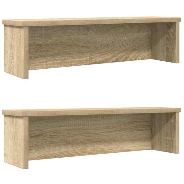 ARDEBO.de - Küchenregale Stapelbar 2 Stk. Sonoma-Eiche 60x15x16 cm