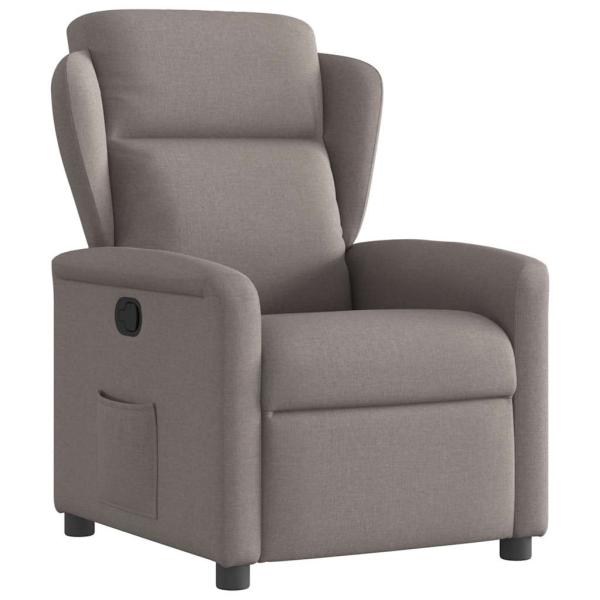 ARDEBO.de - Relaxsessel Taupe Stoff