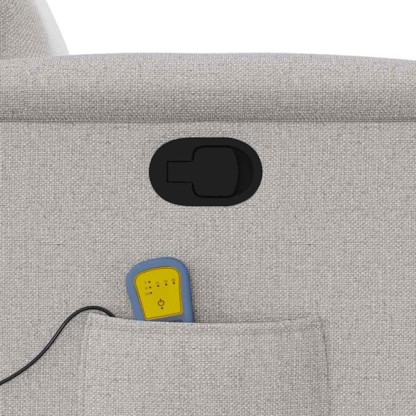 Massagesessel Wolkengrau Stoff