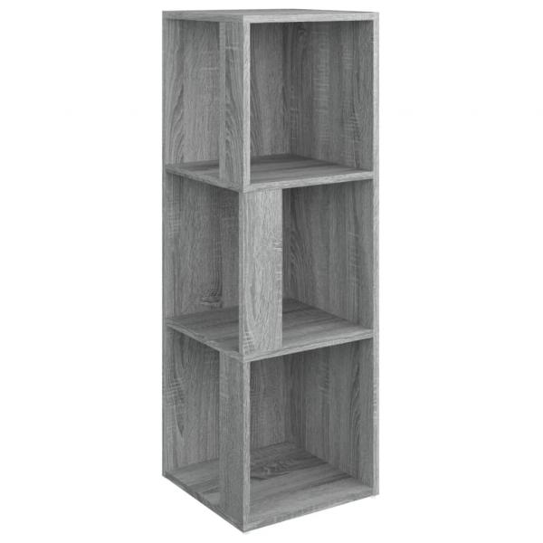 Eckregal Grau Sonoma 33x33x100 cm Holzwerkstoff