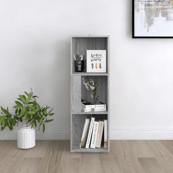 Eckregal Grau Sonoma 33x33x100 cm Holzwerkstoff